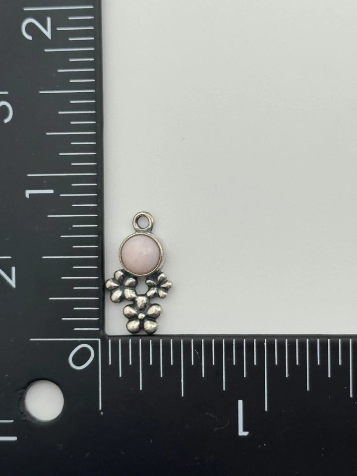 ÚNICO Pandora S925 ALE Plata Esterlina Rosa Ópalo Componer Dije Foto 2 de 4
