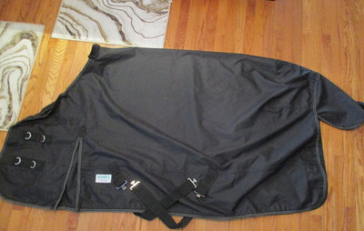 NEW PONY 66'' RIDER S INTERNATIONAL DOVER SADDLERY BLACK TURN OUT RAIN SHEET