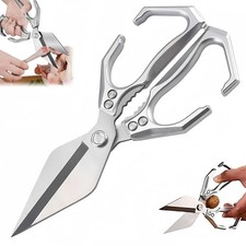Multifunctional Heavy-Duty Kitchen Shears 2 in 1 Stainless Steel Cooking Shears