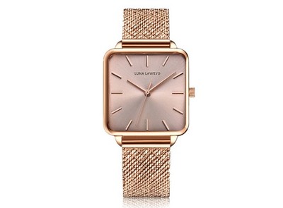 Elegante Armbanduhr für Damen in Rosègold von Luna Laweyo