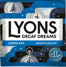 Lyons Decaf Dreams Coffee Bags 150x7g Smooth Decaffeinated Free Delivery