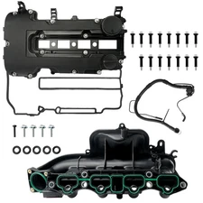 Engine Intake Manifold & Valve Cover Kit Compatible With 2012 2013 2014 2015 201