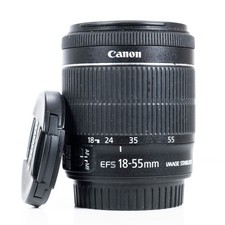 Canon EF-S 18-55mm f/3.5-5.6 IS STM Lens – Front & Rear Caps Included