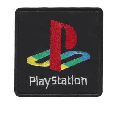 PLAY STATION IRON ON PATCH 3.25'' PS2 Retro Iconic Game Gaming Embroidered NEW