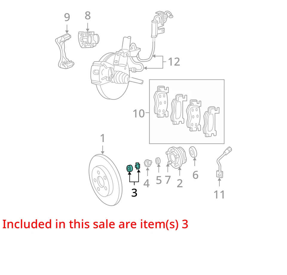KIT DE PORCA E ARRUELA CHRYSLER 4293167AB NOVO OEM 4293167AB - Imagem 3 de 4