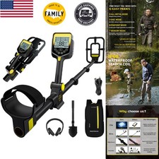 Metal Detector for Adults Professional, Rechargeable Lithium Battery Powered, Ad