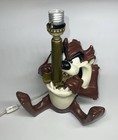 Extremely Rare! Looney Tunes Taz Tasmanian Devil Figurine Table Lamp Statue 1995