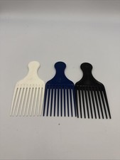 Hair Pick LOT 5” VTG Goody USA Plastic Purse Comb Pick Hair Lifter Lot Of 3