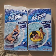 Float Tube Novelty Ring 2pk. Bundle H2O GO By Bestway 26.8"x7" Ages 10 Pool Toy