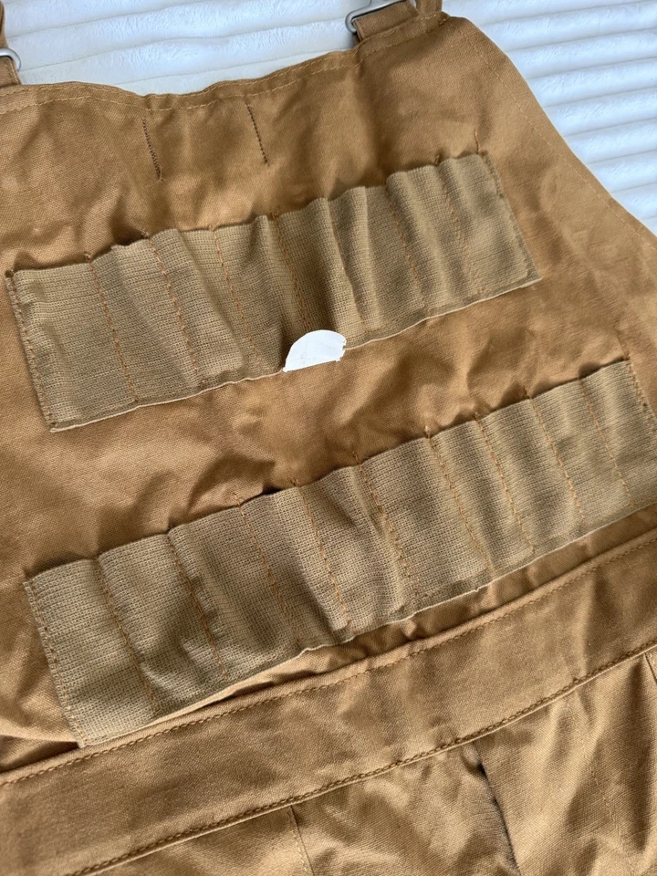 Vintage NWT 80s Saftbak Duck Canvas Hunting Overalls With Game Pouch Size Large - Image 3 of 4