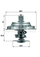 Thermostat KüHlmittel Behr TX 25 87D FüR Audi VW Volvo Skoda A6 T4 Passat A4 100