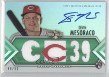 2012 Triple Threads Future Phenoms Auto Relics Emerald 38/50 Devin Mesoraco 0f8