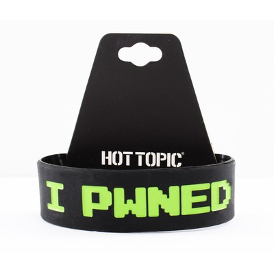 ''I PWNED YOUR MOM'' Hot Topic Silicone Bracelet #B2107