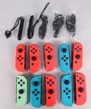 Lot 10 Nintendo Switch Joy-Con (L) (R) Controllers for Parts / Repair AS IS!