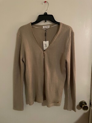 トップス \"calvin kiein\"zip up knit jacket Amazon.com: Calvin Klein Womens White Stretch Zip Up Jacket