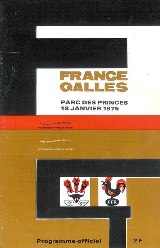 FRANCE v WALES RUGBY PROGRAMMES 1961 TO 2011 GOOD+ CONDITION FIVE & SIX NATIONS - Picture 8 of 26