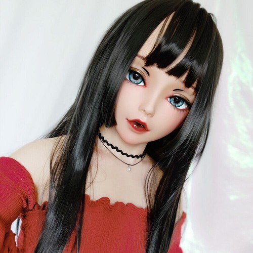 KnowU Half Head Shell Headgear BJD Anime Face For Cosplay Transgender - Picture 6 of 12