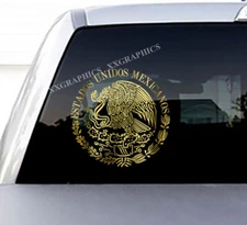 ESTADOS UNIDOS MEXICANOS DECAL MEXICAN EAGLE AGUILA DE MEXICO FLAG BANDERA 
