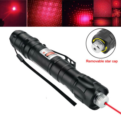 Red Laser Pointer Pen 650nm Rechargeable Lazer Beam+Batt+Charger