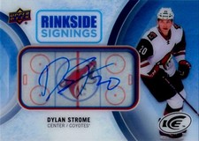 Dylan Strome 2016-2017 Upper Deck Ice Acetate Rinkside Signings Auto RC-Coyote C