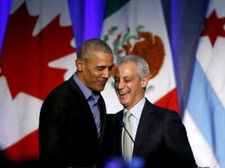 RAHM EMANUEL BARACK OBAMA GLOSSY POSTER PICTURE PHOTO PRINT chicago mayor 5368