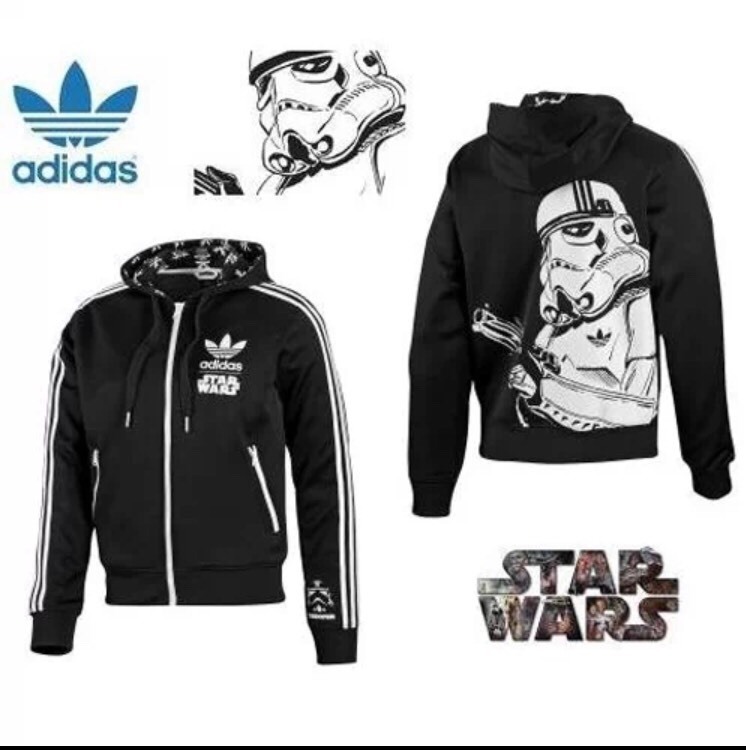 NEW Adidas Originals Star Wars Stormtrooper Track Top Hoody Jacket