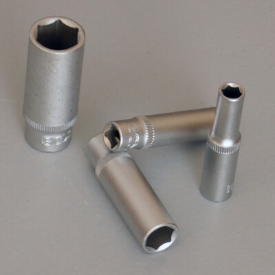Steckschlüssel Einsatz Sechskant 6-kant Nuss, Antrieb 1/4'', Nüsse SW 4 - 14 mm