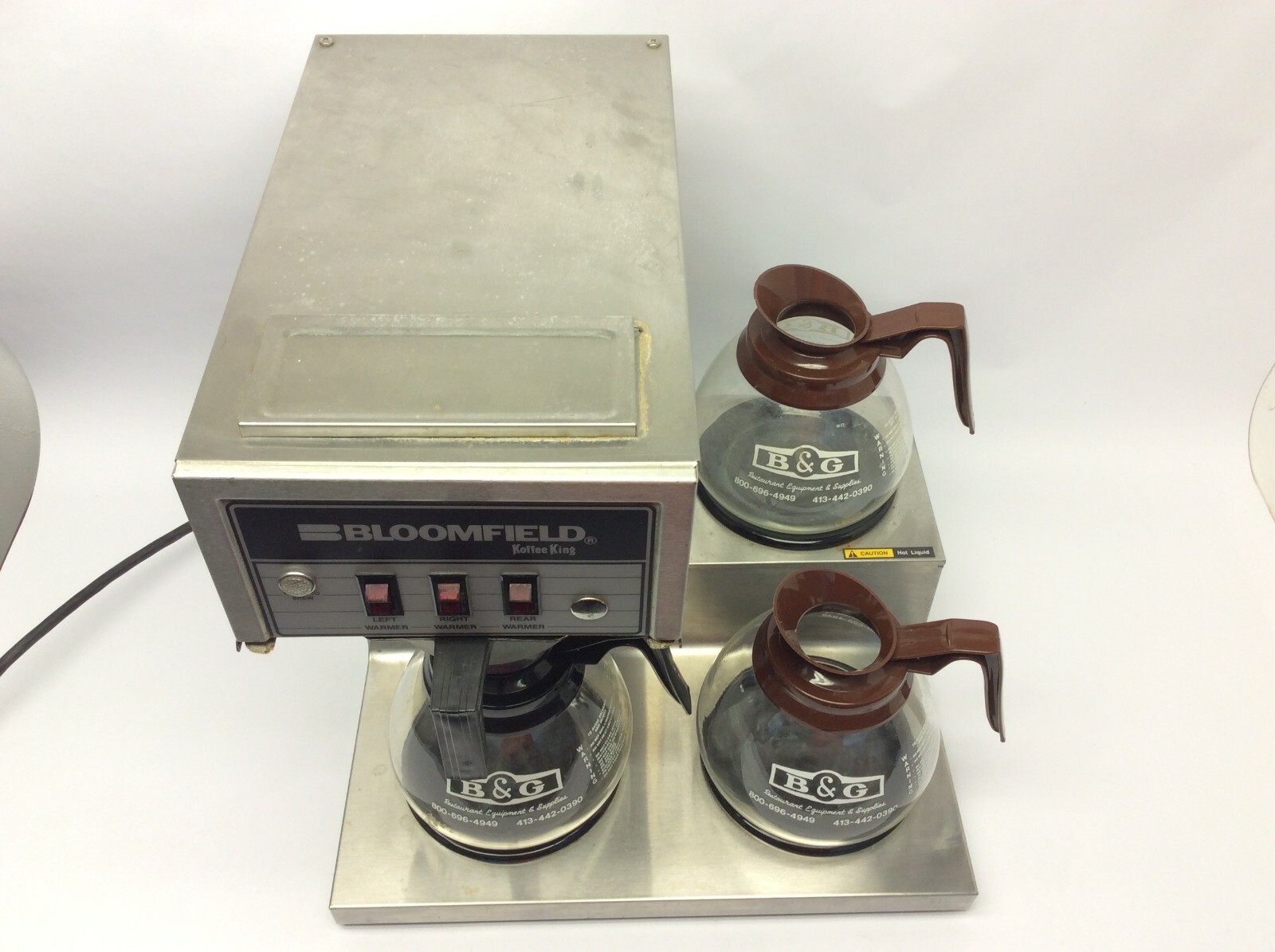 Bloomfield Koffee King Coffee B&G Commercial 3 Burner Coffee Maker
