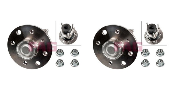 FAG 2X Radnabe Radlagersatz Hinten FüR Opel Meriva Astra G CC Daewoo Lanos F48-image