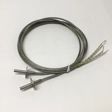 Lot of 2 Watlow E1E42 Flanged Firerod Cartridge Heaters 120V, 100W, Ø1/4 x 1.25"