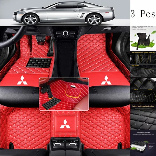 For Mitsubishi Mirage Car Floor Mats Waterproof Carpets All-weather Seasons Set - Picture 1 of 47