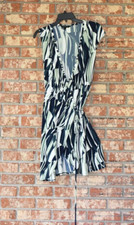 Banana Republic Multicolored Sleeveless Wrap Dress Size S