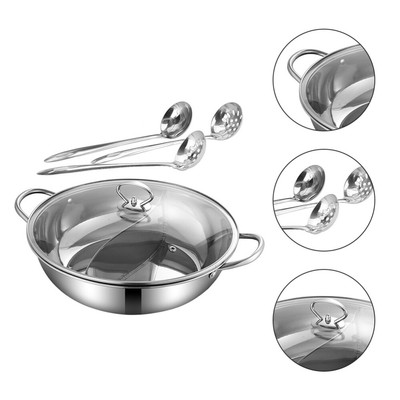  Mandarin Duck Hot Pot Set Doppelkocher Edelstahlküchenutensilien