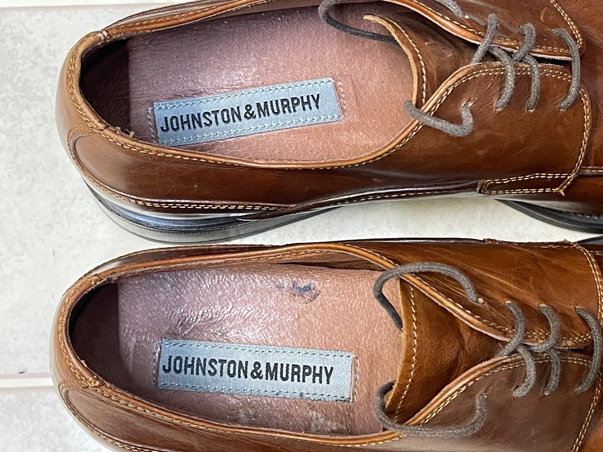 Johnston & Murphy Brown Split Toe Derby Leather Made in  display picture 3