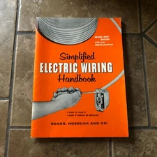 Sears Simplified Electric Wiring Handbook Booklet Sears Roebuck Vintage 1957