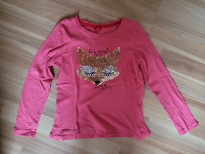 Pullover s Oliver 128 134 Wendepailetten Fuchs Wunderschön Glitzer  Pailletten