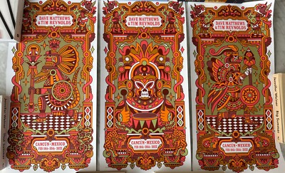 Dave Matthews & Tim Reynolds Mexico Poster N1 N2 N3 Set Cancun 2022 Moon Palace