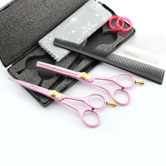 15.2cm Pink Friseur und Haare Schere Kamm Haar Pin Kit Set