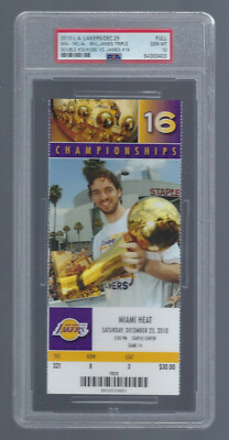 PSA 10 KOBE BRYANT vs LEBRON CHRISTMAS DAY HEAT LAKERS 2010
