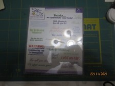 SEE-D'S Girls 50139 Phrases of Appreciation EEUC Possibly new 21 cling stamps
