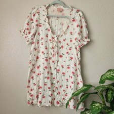 Show Me Your Mumu Ellen PJ Darling Ditsy Mini Dress Gauze Prairie Coquette S
