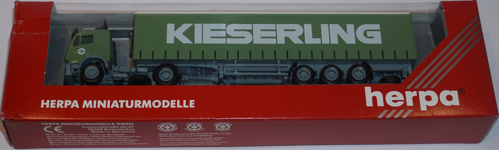 Camion Mercedes Semi-remorque Siegfried Zelger Par Herpa - Échelle 1/87 - Blanc - Occasion En Boîte