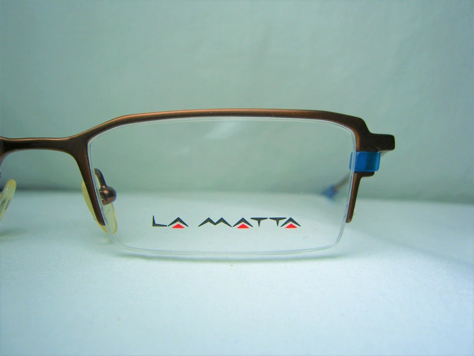 La Matta eyeglasses half rim Titanium alloy square oval men women frames NOS - Image 3 of 4