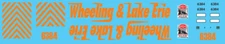 N Scale - Wheeling Lake Erie 6384 NMRA Cleveland Decals