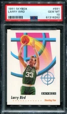 PSA 10 GEM MINT 1991 SKYBOX LARRY BIRD #591 CELTICS 16262 B173