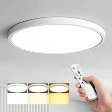 36W LED Deckenleuchte Dimmbar Wohnzimmer Badlampe Deckenlampe mit Fernbedienung