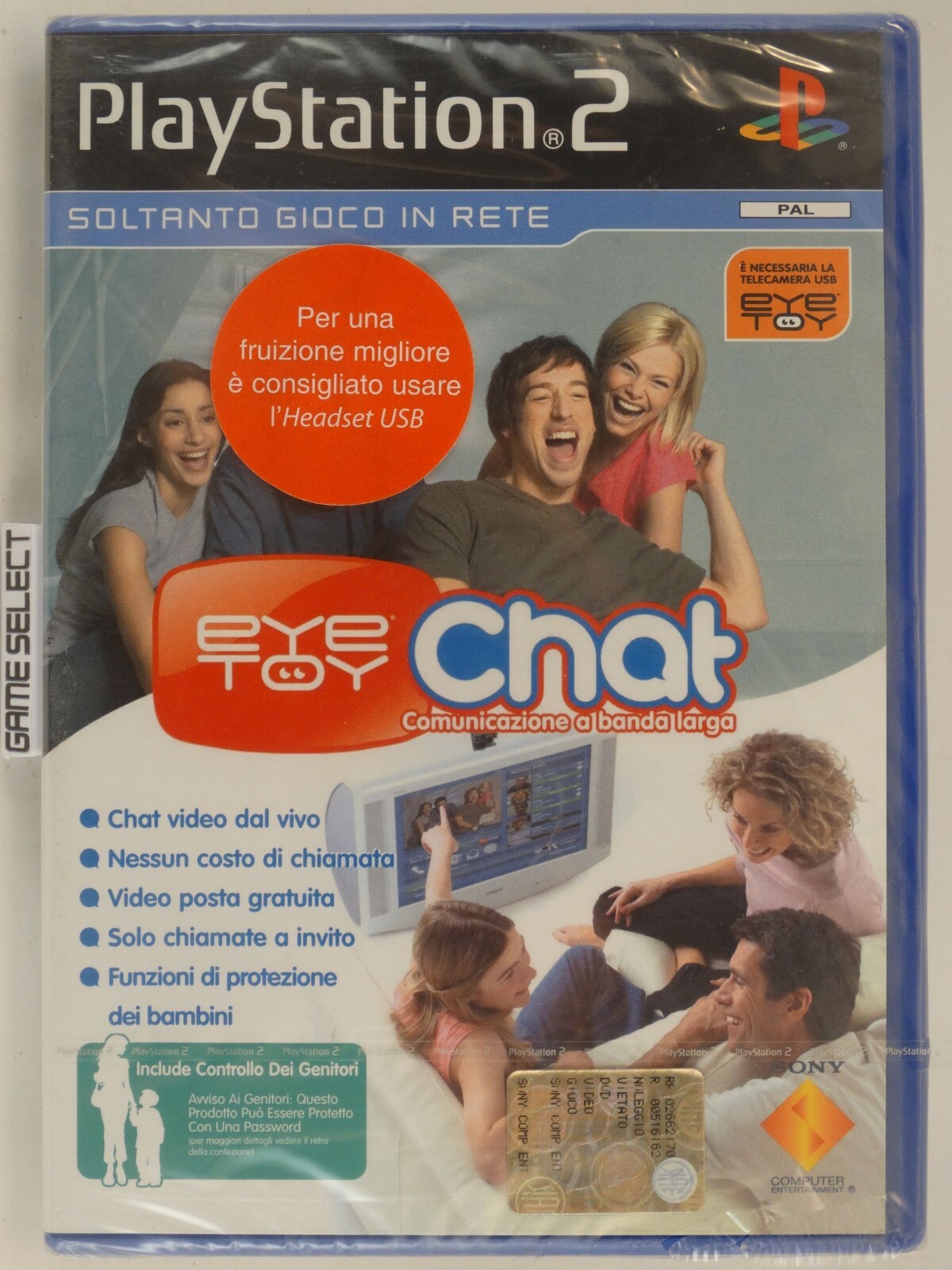 EyetoY Chat Eye Toy Sony PS2 Playstation 2 Pal Eur - Nouveau Scellé
