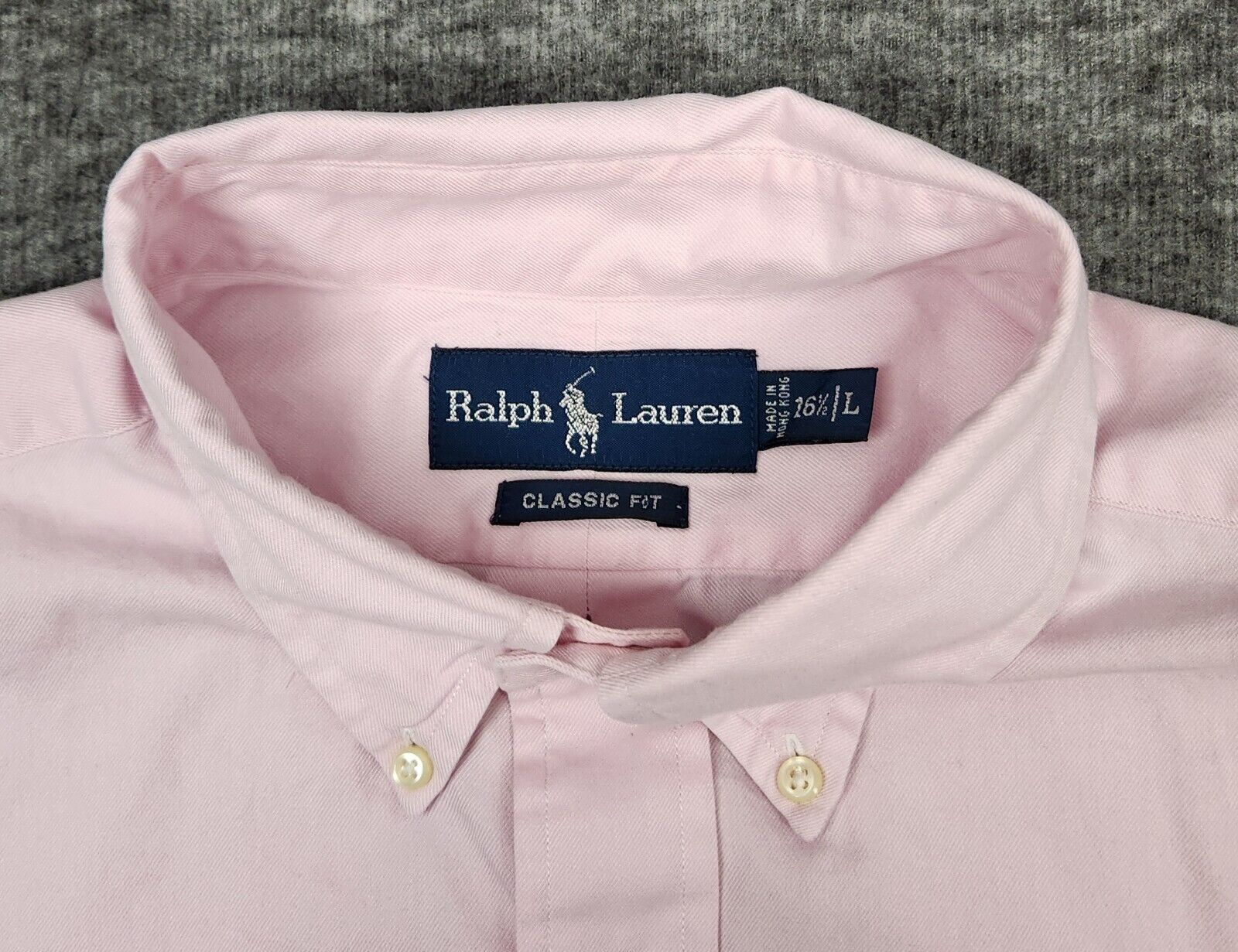 Camicia Ralph Lauren vintage uomo grande rosa nuda pony country club ufficio dapper