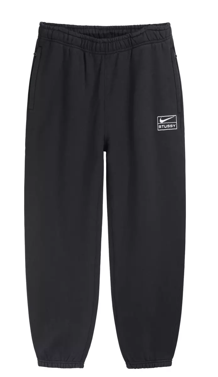 STUSSY & NIKE NRG FLEECE PANT Washed F/W 23 - BLACK