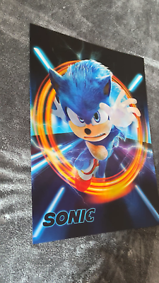 Sonic the Hedgehog-Sonic- 3D Poster 3DLenticular Effect-3 Images In One